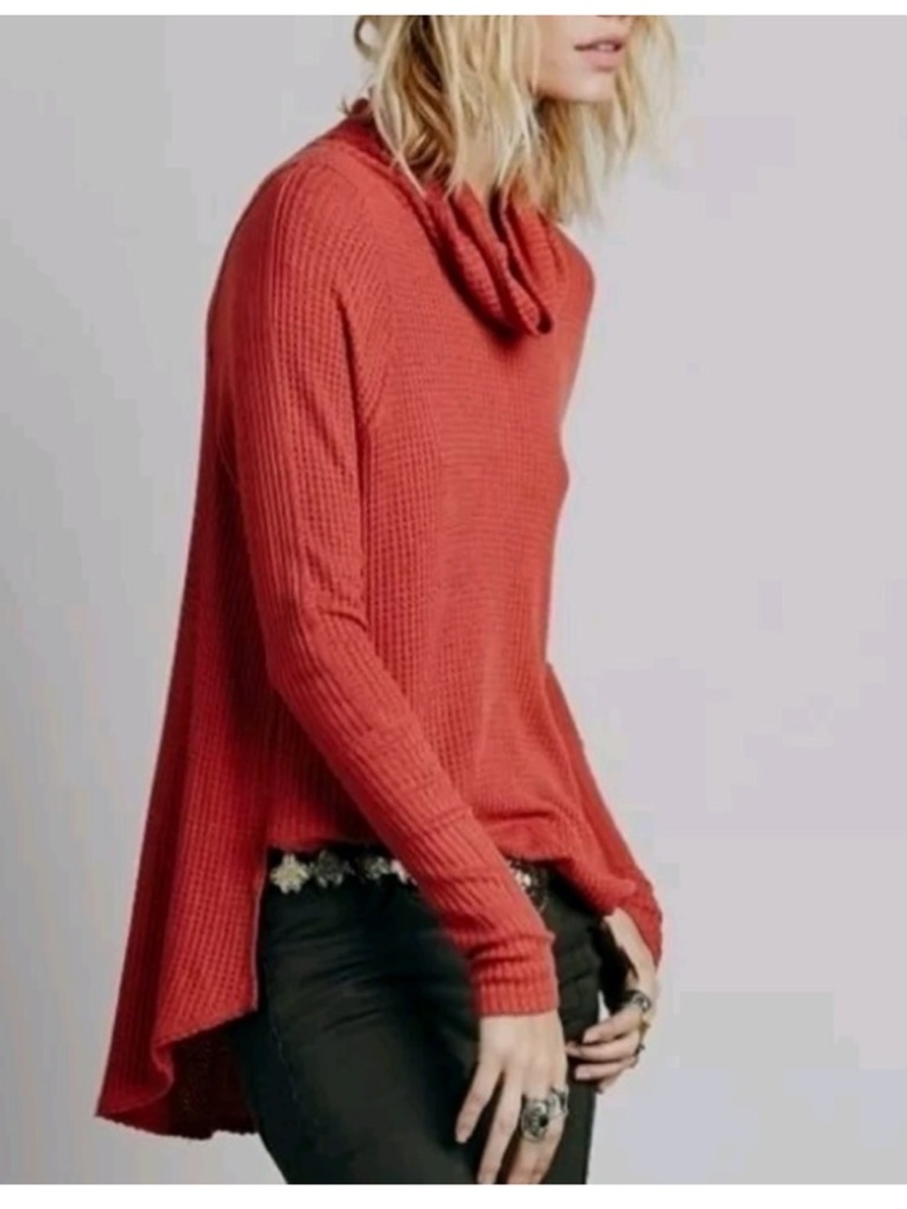 Free People “We the Free” Kristina Drippy Tunic Cowl Neck